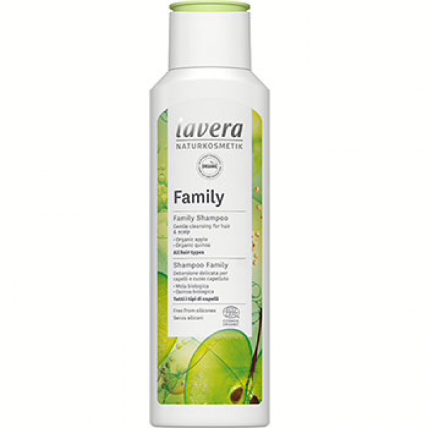 Lavera Family Shampoo with organic apple and organic quinoa 